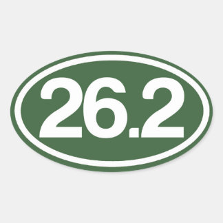 Green 26.2 Sticker (Full Marathon Sticker)