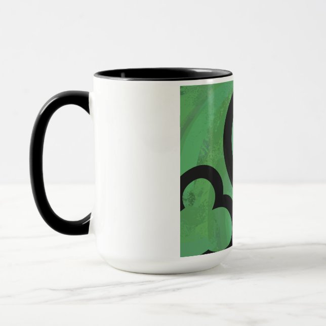 Green 30 Decade Birthday Mug (Left)