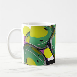 Green Abstract 3 Coffee Mug