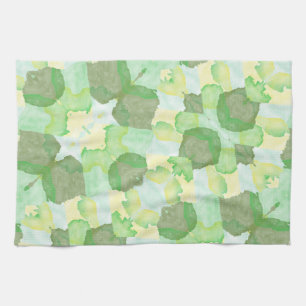 Green abstract art Magical wallpaper Kitchen Towel
