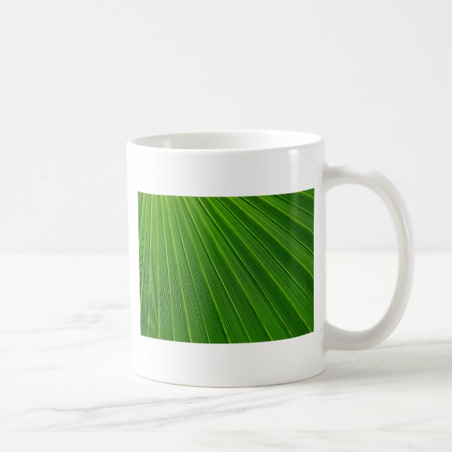 Green Abstract Background Coffee Mug (Right)