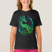 Green Abstract Dragon Nature Design