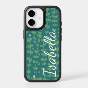 Green Abstract Floral Vines Pattern Personalized