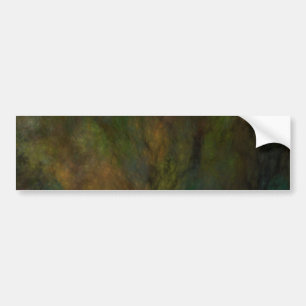 Green Abstract Fractal Background Bumper Sticker