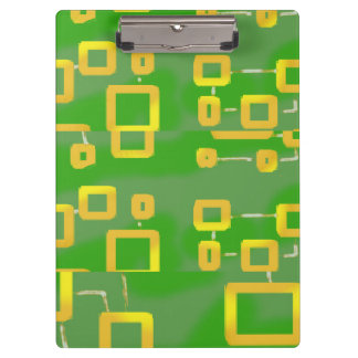 Green Abstract Geometric Clipboard