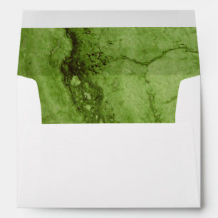 Green abstract Granite   stone marble pattern Envelope