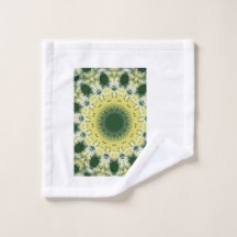 Green Abstract Mandala | Nature Inspired towel