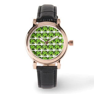 Green Abstract Pattern Watch