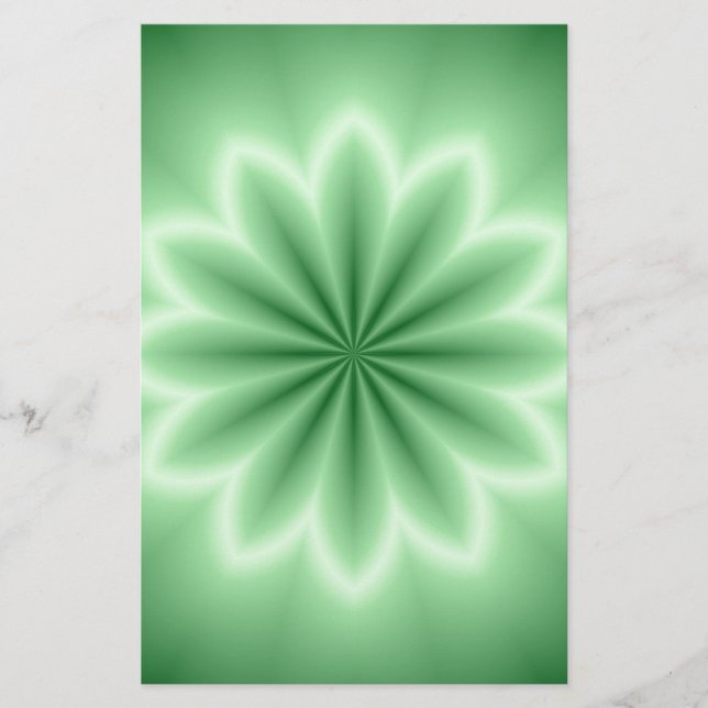Green Abstract Star (Front)