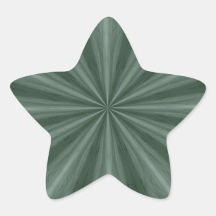 Green abstract starburst star sticker