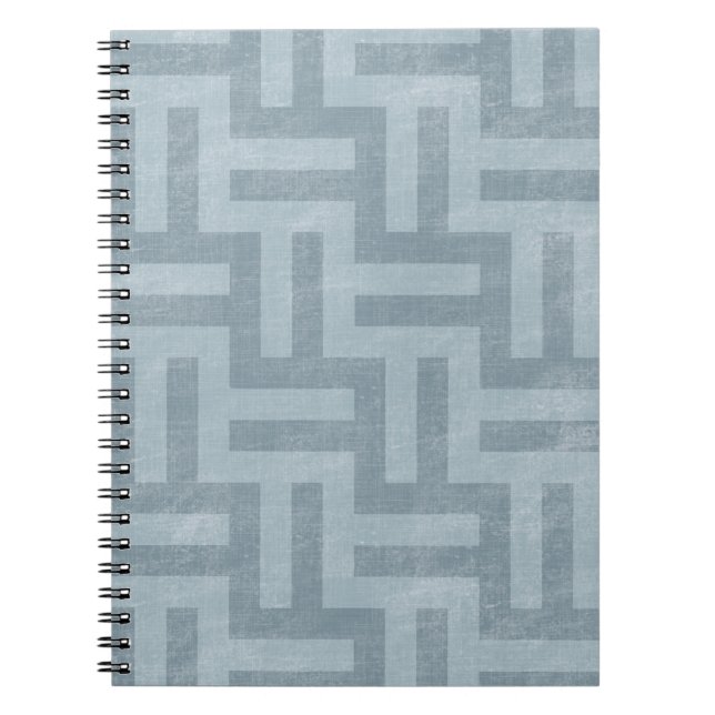 Green Abstract Stripes Notebook (Front)