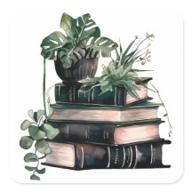 Green academia books and plants