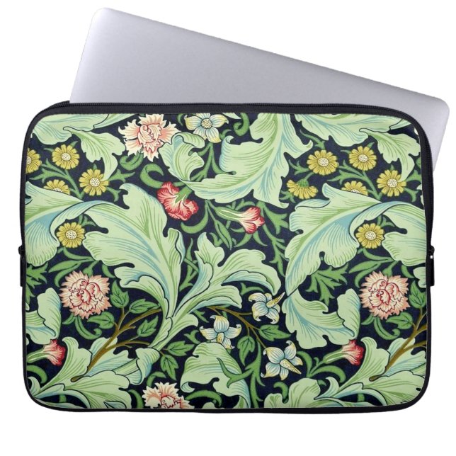 Green Acanthus Laptop Sleeve (Front)