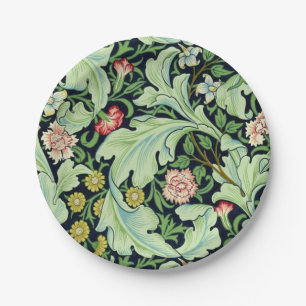 Green Acanthus Paper Plates