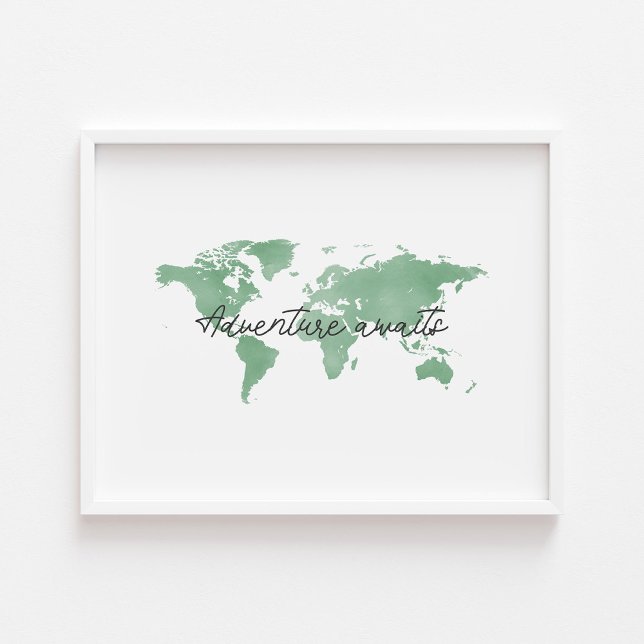 Green adventure awaits landscape print (Creator Uploaded)