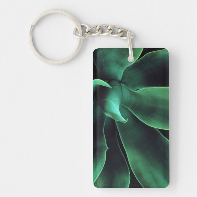 Green Agave Attenuata Keychain (Front)