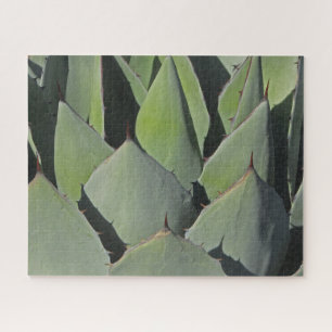 Green Agave Leaves Botanical Photo Southwest Jigsaw Puzzle