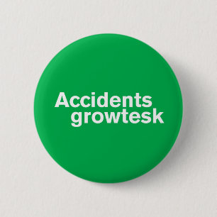 Green Akzidenz Grotesk 2 Inch Round Button