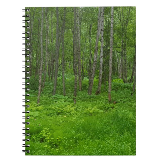 Green Alaska Summer Forest Adventure Carnet (Devant)