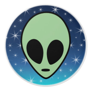 Green Alien Ceramic Knob
