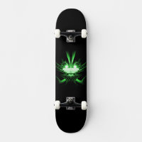Green Alien Dragon w Glowing Eyes