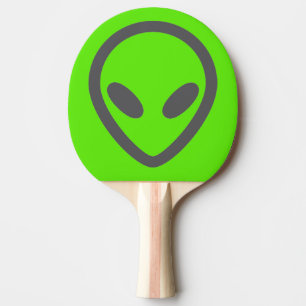 Green Alien Fun Science Ping Pong Paddle