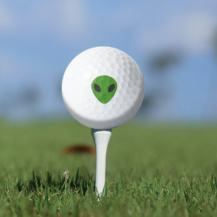 Green Alien Golf Balls