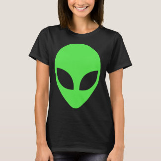 Green Alien Head Apparel 90's Style Clothing Funny T-Shirt