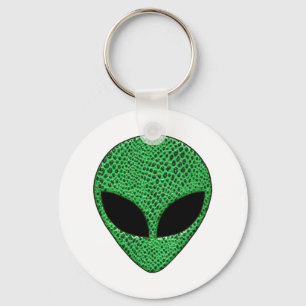 Green Alien Lizard Creature Keychain