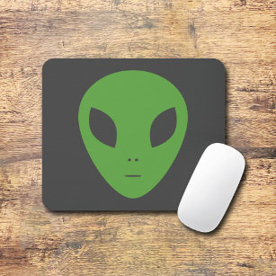 Green Alien Mouse Pad