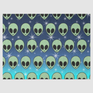 Green Alien Tissue Paper