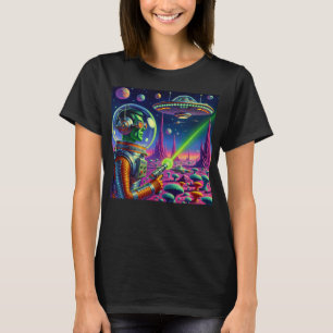 Green Aliens Can't Aim T-Shirt