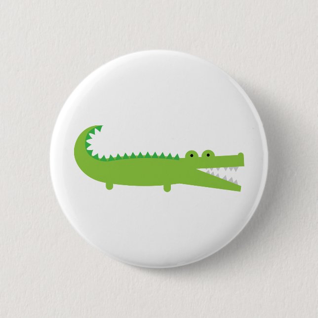 Green Alligator Button (Front)