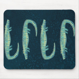 Green Alligator Distressed Gator Graphic Mouse Pad