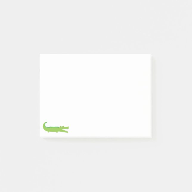 Green Alligator Post-it Notes (Front)