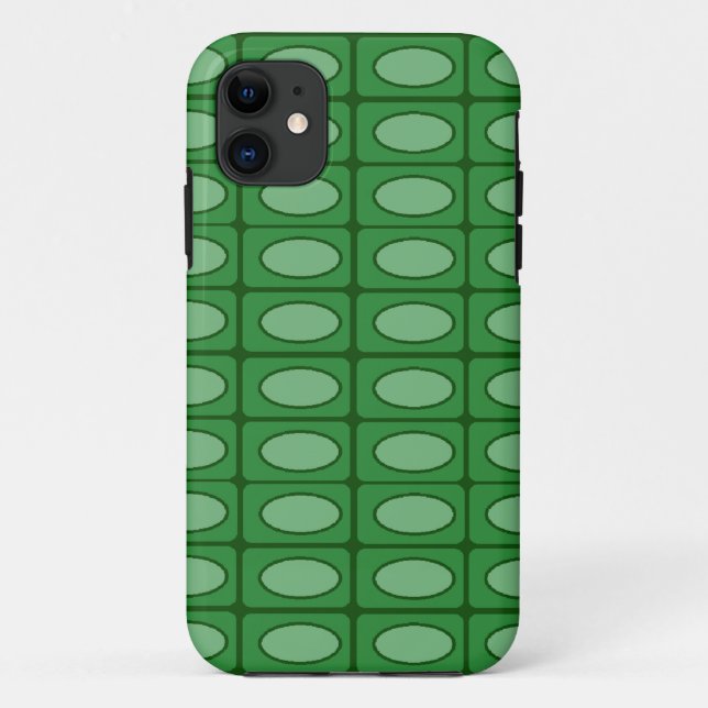 Green alligator skin pattern Case-Mate iPhone case (Back)