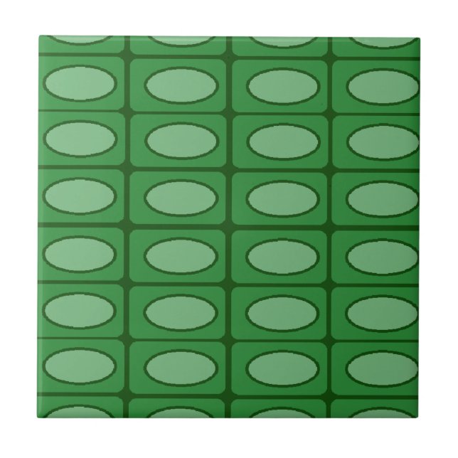 Green alligator skin pattern tile (Front)