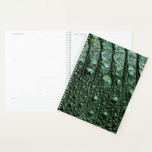 Green Alligator Skin Texture Planner