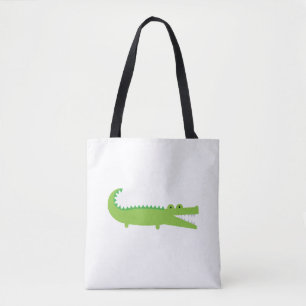 Green Alligator Tote Bag