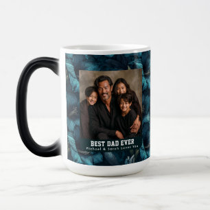 Green Amaryllis Floral Stepdad Father Tribute Magic Mug