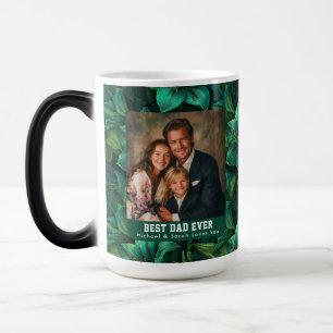 Green Amaryllis Print Big Papa Dad Unique Magic Mug