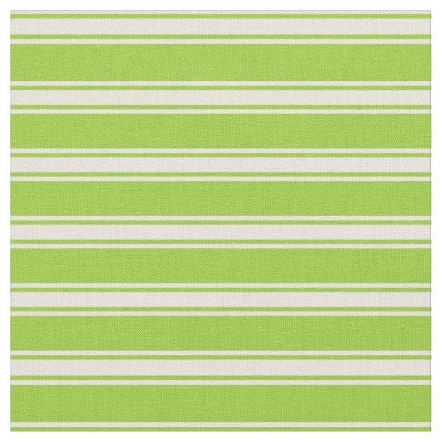 Green and Beige Coloured Lines Fabric (Close Up)