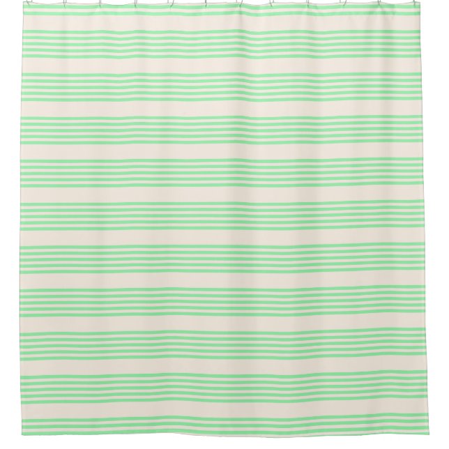 Green and beige five stripes pattern (Front)