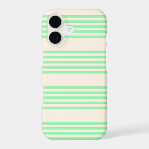 Green and beige five stripes pattern
