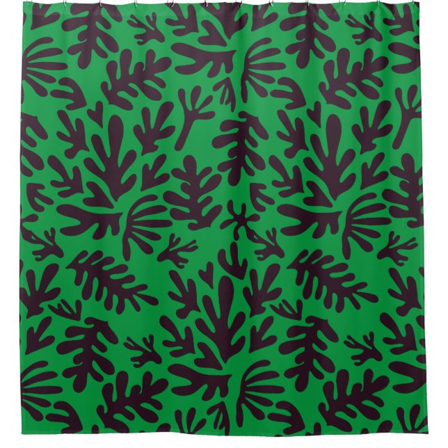 green and black abstract boho Modern Pattern (Front)