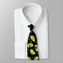 Green and Black Avocado Pattern