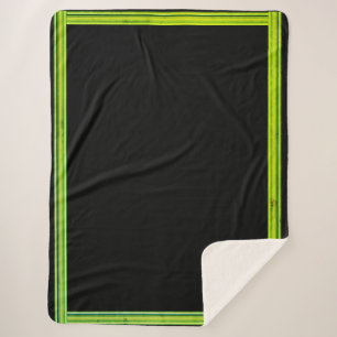 Green and Black Blanket 60"x 80"