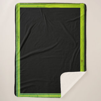 Green and Black Blanket 60"x 80"