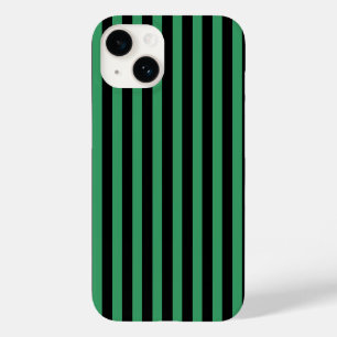 Green and black candy stripes  Case-Mate iPhone 14 case