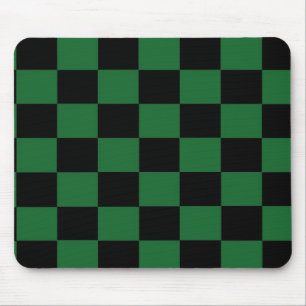 Green and Black Chequered Mousepad